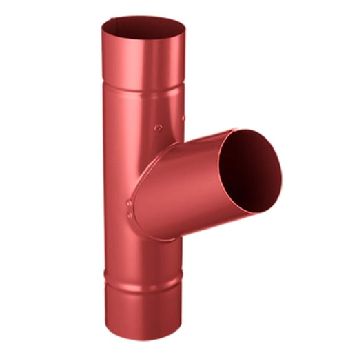 Regen T-stuk 60° | Staal | Ø 100 mm | 028 - Kersrood #1