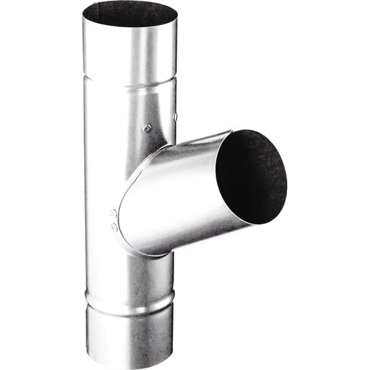 Regen T-stuk 60° | Staal | Ø 90 mm | Verzinkt #1