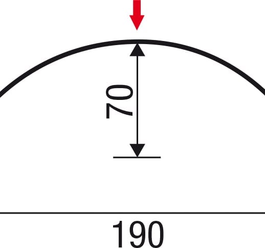 Ronde nok | 1,86 m | Staal 0,50 mm | 25 µm Polyester | 9007 - Grijs aluminiumkleurig #4
