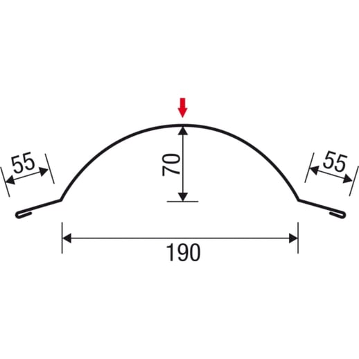 Ronde nok | 1,86 m | Staal 0,50 mm | 35 µm Mattpolyester | 33 - Zwart #4