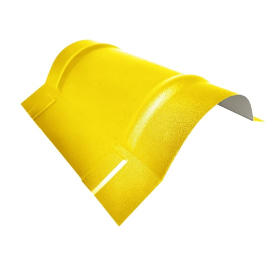 Ronde nok groot | 1,96 m | Staal 0,50 mm | 25 µm Polyester | 1021 - Koolzaadgeel #1