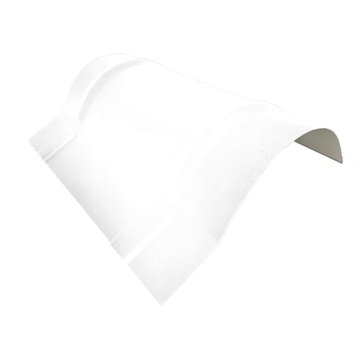 Ronde nok groot | 1,96 m | Staal 0,50 mm | 25 µm Polyester | 9010 - Zuiverwit #1