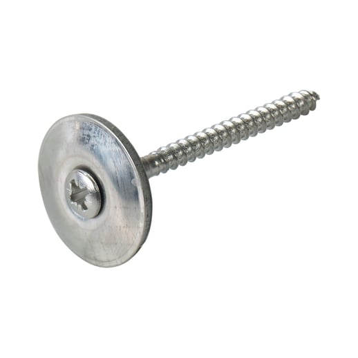 RVS schroeven | Voor afstandhouders op houten constructie | 4,5 x 55 mm E16 | 25 mm ring #1