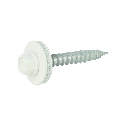 RVS schroeven | Voor montage dal op houten constructie | 6,0 x 40 mm E19 | Zuiverwit #1