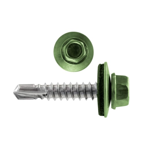 RVS schroeven | Voor montage dal op houten constructie | 4,8 x 35 mm D14 | Resedagroen #1