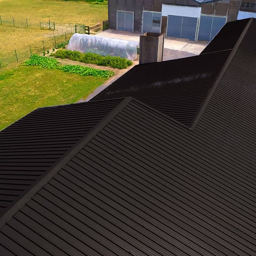 Sandwich Paneel ECO 1000-30 | Dak | Kern 3 cm | 25 µm Polyester | 8019 - Grijsbruin | 4,10 m #11