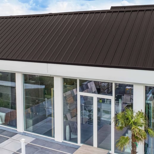 Sandwich Paneel ECO 1000-30 | Dak | Kern 3 cm | 25 µm Polyester | 8019 - Grijsbruin | 6,10 m #8