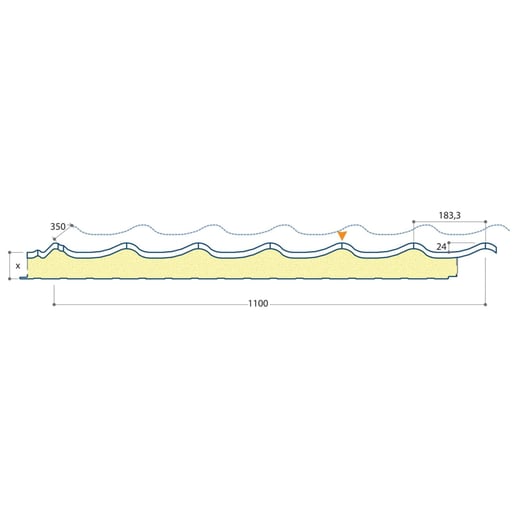 Sandwich Paneel Permapan 40 | Dak | Kern 4 cm | 40 µm Grandemat | 9005 - Gitzwart | 2,90 m #6