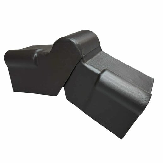 Scharnierend MK-Topgevelstuk | 300 x 30 cm | Zwart #1