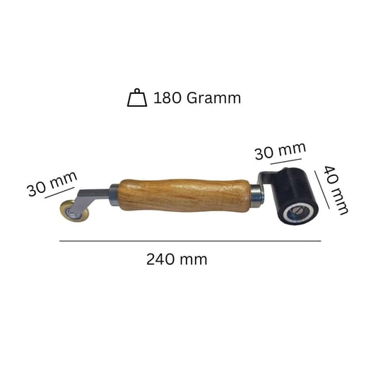 Siliconen aandrukrol & hoekrol | Profi | Rolbreedte 4,00 cm | Diameter 3,00 cm #4