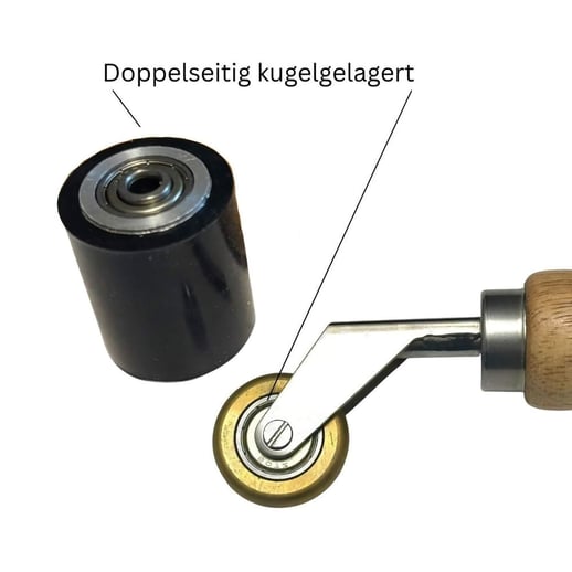 Siliconen aandrukrol & hoekrol | Profi | Rolbreedte 4,00 cm | Diameter 3,00 cm #5