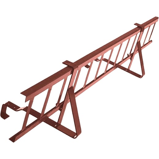 Sneeuwvangrooster | Voor dakpanplaten Szafir | Lengte 1,20 m | 8012 - Roodbruin #1