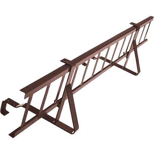 Sneeuwvangrooster | Voor dakpanplaten Szafir | Lengte 1,20 m | 8017 - Chocoladebruin #1