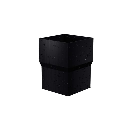 Stalen bakgoot voordeelpakket 3,00 m | Ø 125/80 mm | 9005 - Gitzwart #9