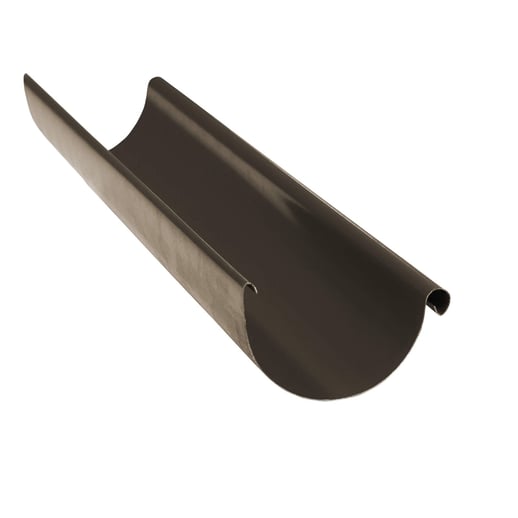 Stalen dakgoot voordeelpakket 4,00 m | Ø 150/100 mm | Kleur bruin #7