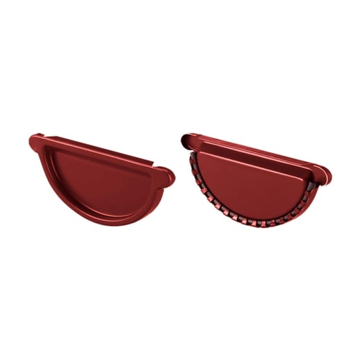 Stalen dakgoot voordeelpakket 5 m | Ø 125/90 mm | 028 - Kersrood #5