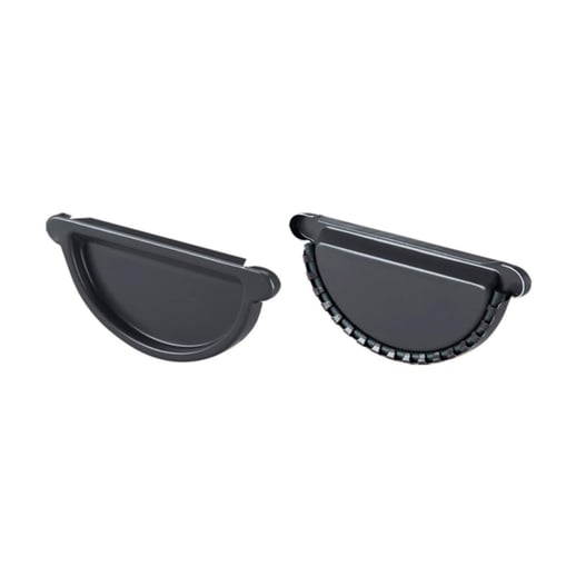 Stalen dakgoot voordeelpakket 5 m | Ø 125/90 mm | 7024 - Grafietgrijs #5