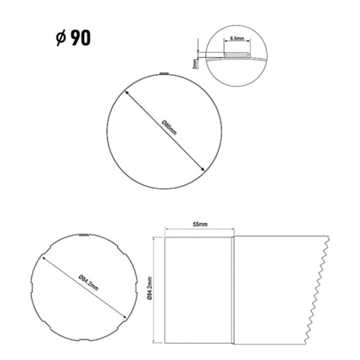 Stalen dakgoot voordeelpakket 8 m | Ø 125/90 mm | 9005 - Gitzwart #15