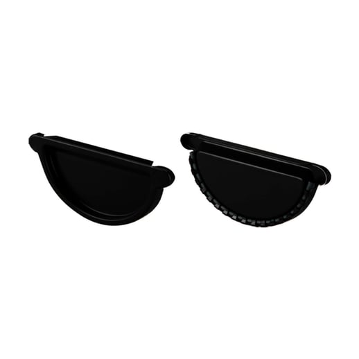 Stalen dakgoot voordeelpakket 9 m | Ø 125/90 mm | 9005 - Gitzwart #5