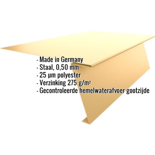 Startprofiel | Voor felsplaat PD-510-S | Staal 0,50 mm | 25 µm Polyester | 1002 - Zandgeel #2
