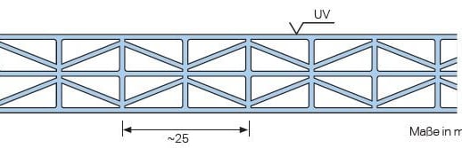 Terrasoverkapping | Sneeuwzone 2 | RAL 9001 | Plaat opaal wit | Lijst halfrond | Breedte 10,06 m | Diepte 3,50 m #4