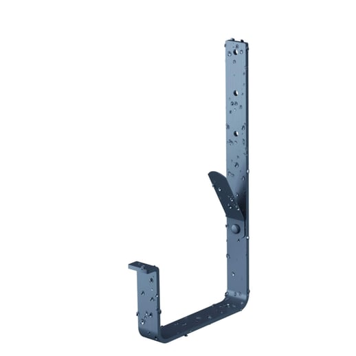 Universeel goot beugel | Veer / Neus | Staal | Ø 125 mm | 7016 - Antracietgrijs | Lengte = 21 cm #1