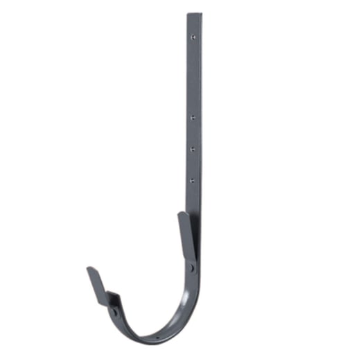 Universeel gootbeugel | Veer / Veer | Staal | Ø 190 mm | 7024 - Grafietgrijs | Lengte = 32 cm #1