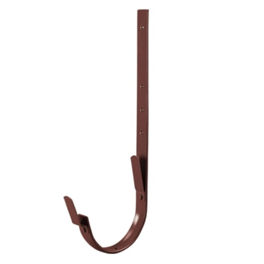 Universeel gootbeugel | Veer / Veer | Staal | Ø 190 mm | 8017 - Chocoladebruin | Lengte = 32 cm #1