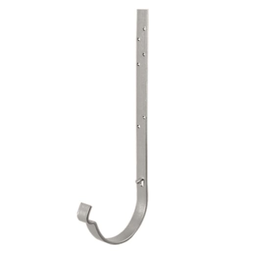 Universeel gootbeugel | Staal | Ø 125 mm | 9007 - Grijs aluminiumkleurig | Lengte = 32 cm #1