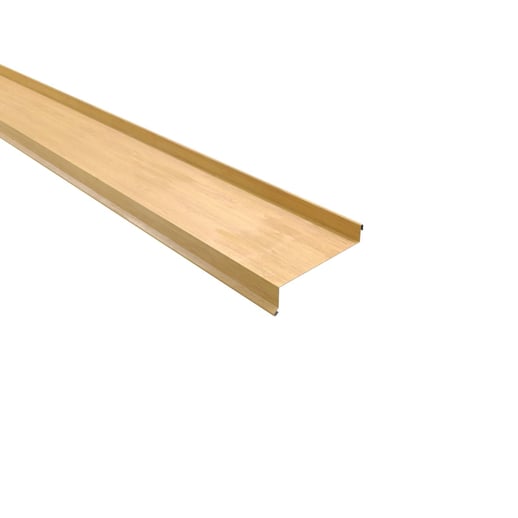 Vensterbank | 5 cm x 11,5 cm x 4 cm x 2,00 m | Staal 0,50 mm | 35 µm Structuurpolyester | Houtlook - Ahorn #1