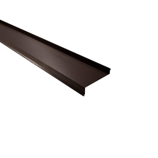 Vensterbank | 5 cm x 11,5 cm x 4 cm x 2,00 m | Staal 0,50 mm | 35 µm Mattpolyester | 32 - Donkerbruin #1