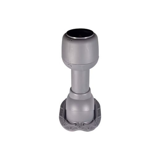 Ventilatiepijp met grondplaat | Voor dakpanprofiel | Donkergrijs #1