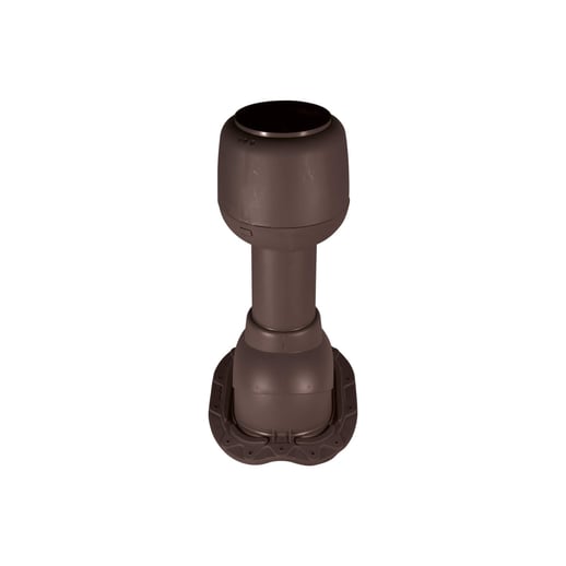 Ventilatiepijp met grondplaat | Voor dakpanprofiel | Donkerbruin #1