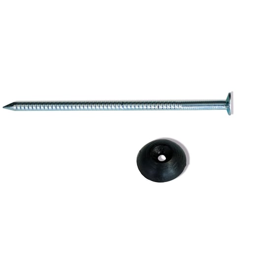 Verzinkte nagels | Voor montage profieltop op houten constructie | 2,8 x 70 mm | Zwart #2