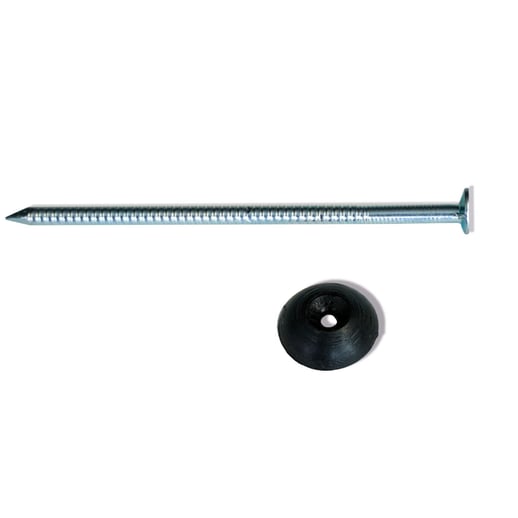 Verzinkte nagels | Voor montage profieltop op houten constructie | 2,8 x 70 mm | Zwart #2