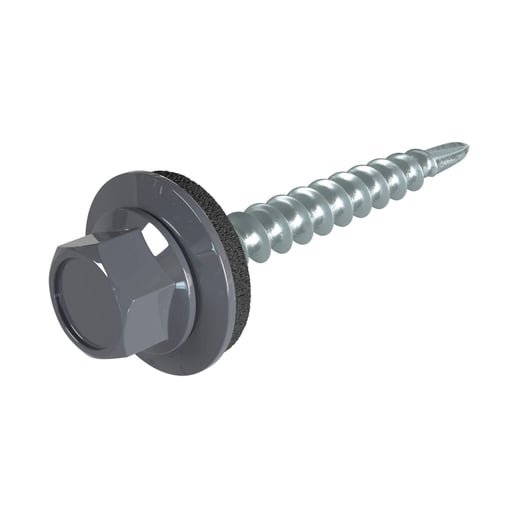 Verzinkte schroeven | Voor montage dal op houten constructie | 4,8 x 35 mm E14 | Grafietgrijs #1