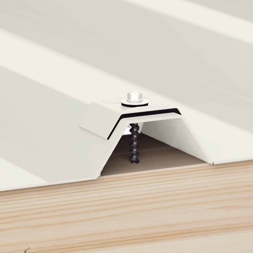 Verzinkte schroeven | Voor montage profieltop op houten constructie | 4,8 x 100 mm D14 | Grijswit #2