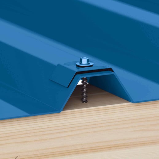 Verzinkte schroeven | Voor montage profieltop op houten constructie | 4,8 x 80 mm D14 | Gentiaanblauw #2