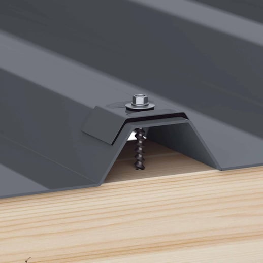 Verzinkte schroeven | Voor montage profieltop op houten constructie | 4,8 x 80 mm D14 | Grafietgrijs #2