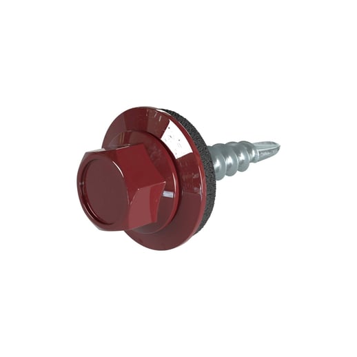 Verzinkte schroeven | Voor overlappingen en zetwerk | 4,8 x 20 mm E14 | Oxide rood #1