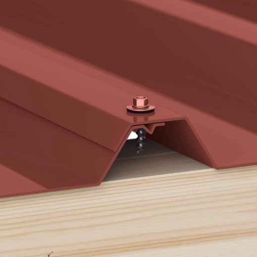 Verzinkte schroeven | Voor overlappingen en zetwerk | 4,8 x 20 mm E14 | Oxide rood #2