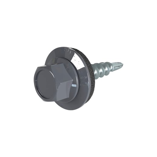 Verzinkte schroeven | Voor overlappingen en zetwerk | 4,8 x 20 mm E14 | Grafietgrijs #1