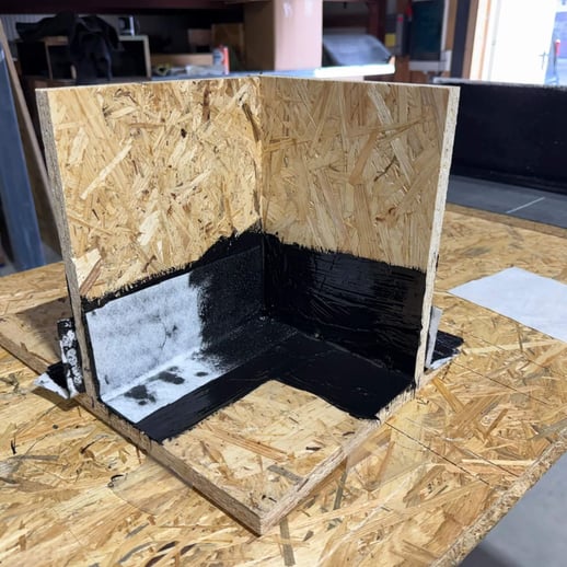 Vlies binnenhoek voor vloeibaar kunststof | Afmeting 10 x 10 x 6 cm #6