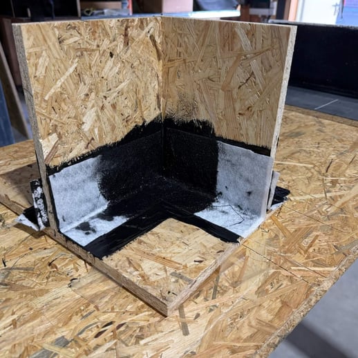 Vlies binnenhoek voor vloeibaar kunststof | Afmeting 10 x 10 x 6 cm #8