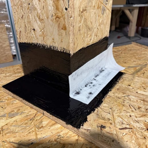 Vlies buitenhoek voor vloeibaar kunststof | Afmeting 11,50 x 11,50 x 6 cm #4