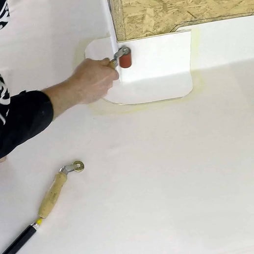 Vorm- & afdekband | Breedte 23 cm | Lengte 0,10 m | Wit #5