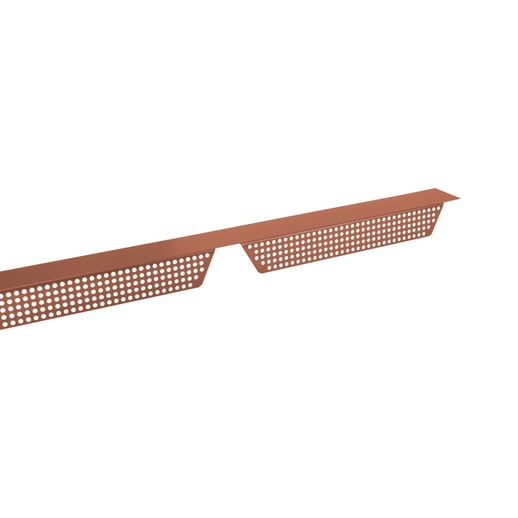 Vulstrook | Getand | Geperforeerd | Profiel 45/1000TR | Voor op de plaat | 8004 - Koperbruin #2