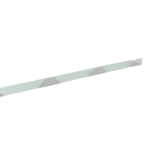 Vulstrook | Getand | Geperforeerd | Profiel 35/1035TR | Voor onder de plaat | 9006 - Zilver-Metallic #2