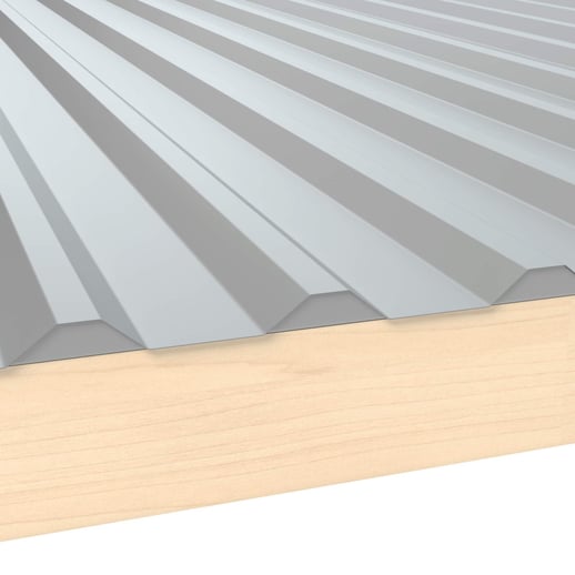 Vulstrook | Getand | Ongeperforeerd | Profiel 20/1100TR | Voor onder de plaat | 9006 - Zilver-Metallic #1