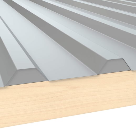 Vulstrook | Getand | Ongeperforeerd | Profiel 45/1000TR | Voor onder de plaat | 9006 - Zilver-Metallic #1